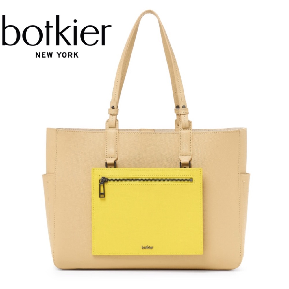BOTKIER Park Slope Tote Bag Fawn Yellow Combo